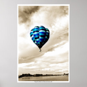 Poster Ar quente do vintage