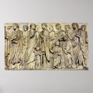 Póster Ara Pacis Frieze