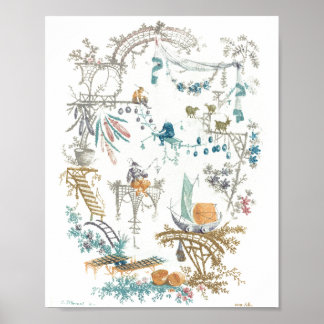 Poster Árabe chinês