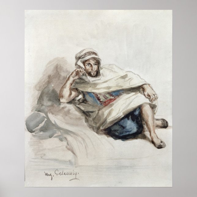 Póster Árabe sentado (Frente)