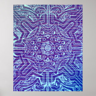 Póster Árabe vitoriano, IDALIS - Luz negra