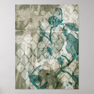 Póster Arabesque Butterflies VI