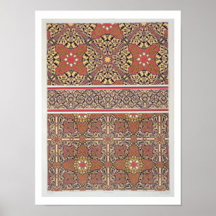 Póster Arabesques do teto da mesquita de EL-Bordeyny,