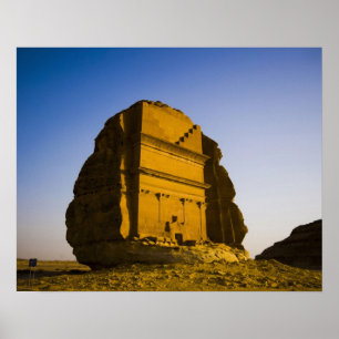 Póster Arábia Saudita, local de Madain Saleh, 4 antigos
