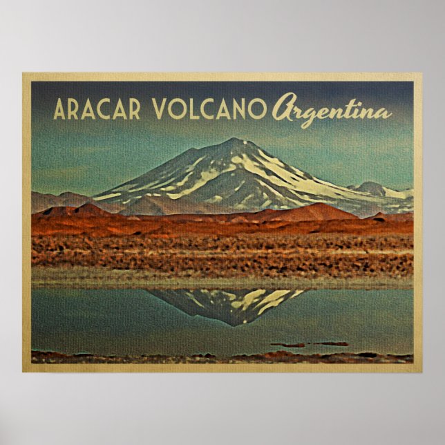 Poster Aracar Volcano Argentina (Frente)