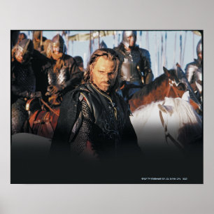 Póster Aragorn a cavalo