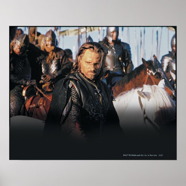 Póster Aragorn em Horseback (Frente)