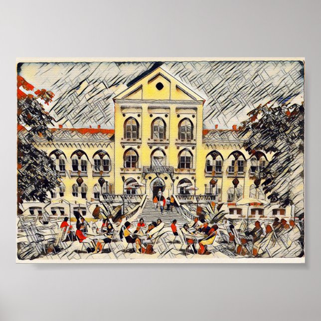 Poster Arandjelovac, Sérvia, retrovintage (Frente)