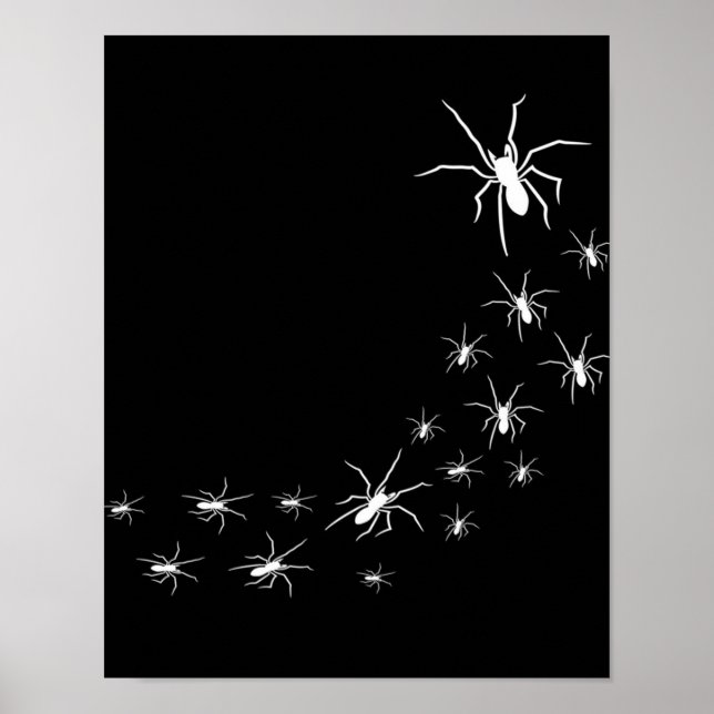 Poster Aranha Assustadora do Halloween | Ideia do Present (Frente)