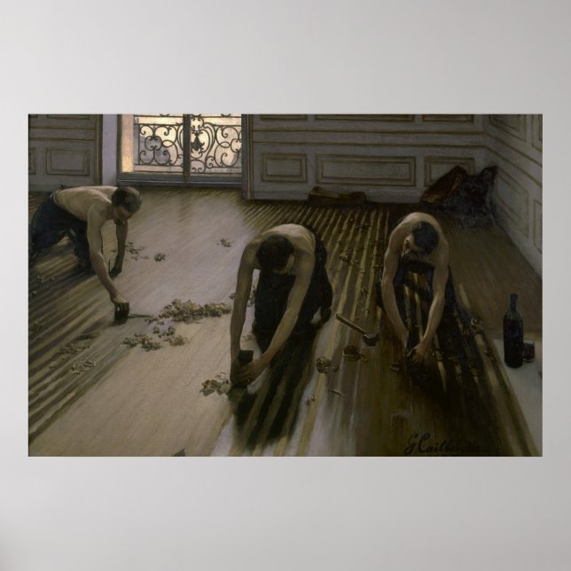 Póster Aranha-chão de Gustave Caillebotte (Frente)