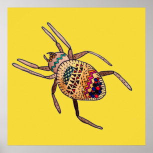 Póster Aranha Colorida Aracnada