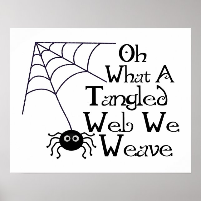 Póster Aranha-da-Web Tangida (Frente)