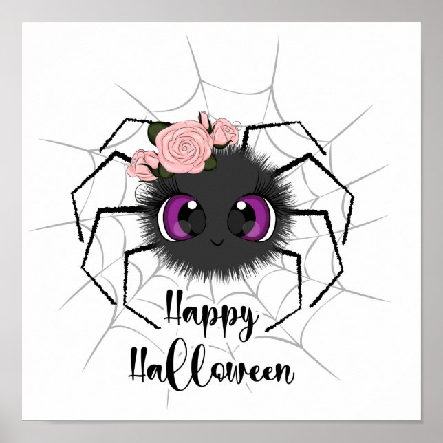 Poster Aranha de Halloween (Frente)