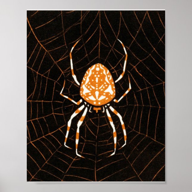 Poster Aranha na Web por Julie de Graag Art Nouveau (Frente)