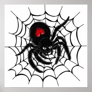 Poster Aranha Negra na Web