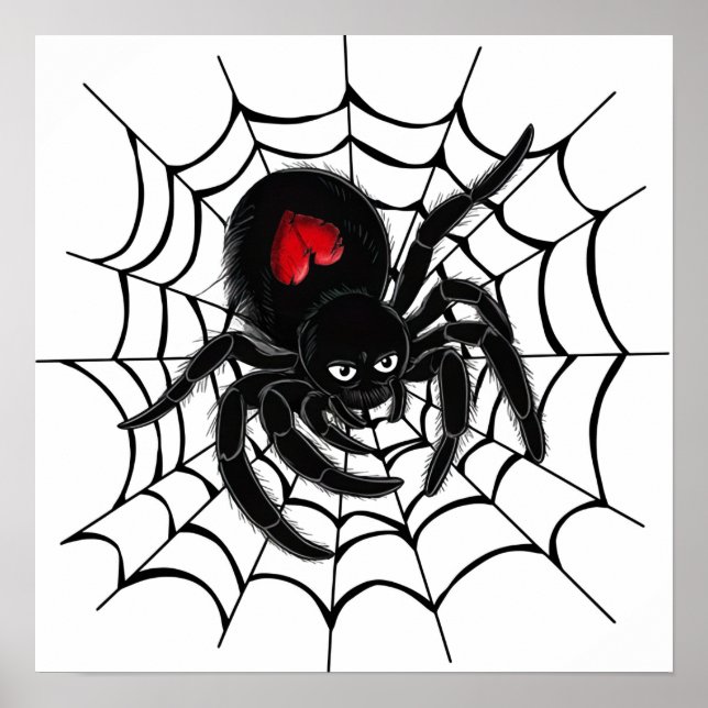 Poster Aranha Negra na Web (Frente)