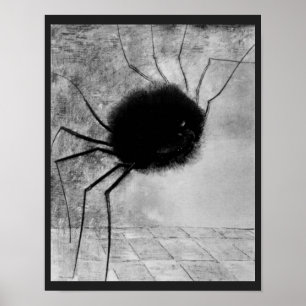 Póster Aranha Sorridente por Odilon Redon, Halloween Vint