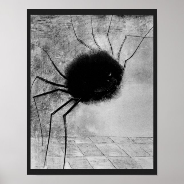 Póster Aranha Sorridente por Odilon Redon, Halloween Vint (Frente)
