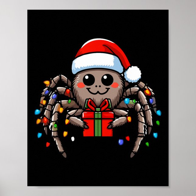 Poster Aranha Vestindo Papai Noel Natal Xmas Pajamas (Frente)