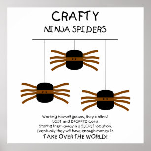 Poster Aranhas Ninja!