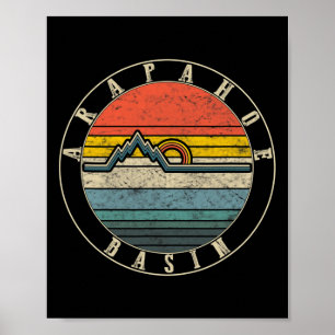 Poster Arapahoe Basin Colorado Esqui Montanha Snowboard