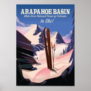 Poster Arapahoe Basin, White River National Forest Ski