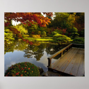 Poster Arboretum, Japanese Garden, Seattle, Washington,