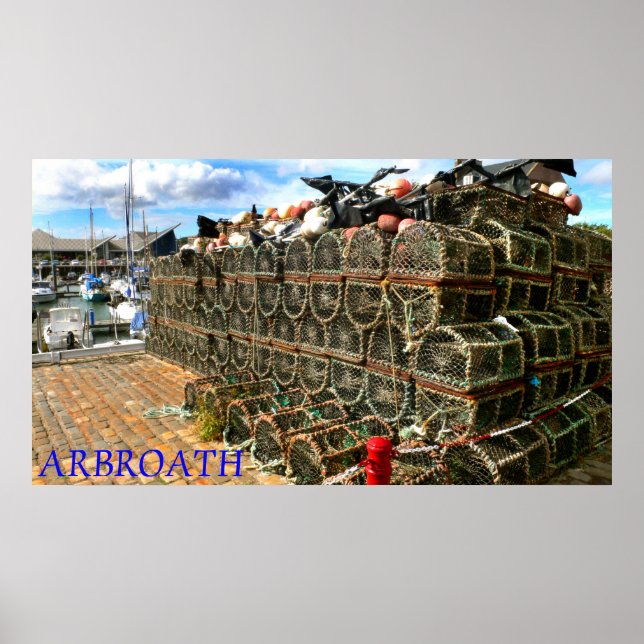 Póster Arbroath Harbor & Marina, Escócia (Frente)
