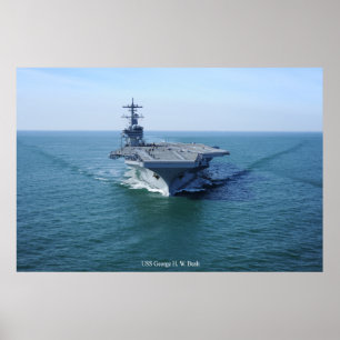 Póster Arbusto de USS George H.W.