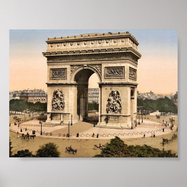 Póster Arc de Triomphe, de l'Etoile, Paris, França (Frente)