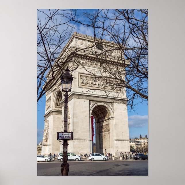 Poster Arc de Triomphe em Paris, França (Frente)