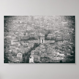 Poster Arc De Triomphe Famosos Monumentos em Paris