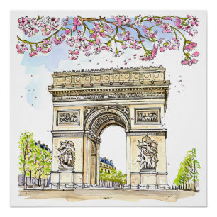Póster Arc de Triomphe (Paris)