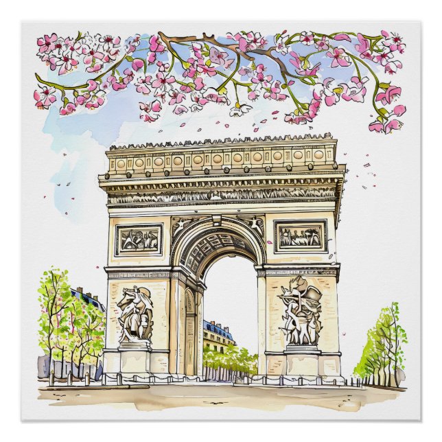 Póster Arc de Triomphe (Paris) (Frente)