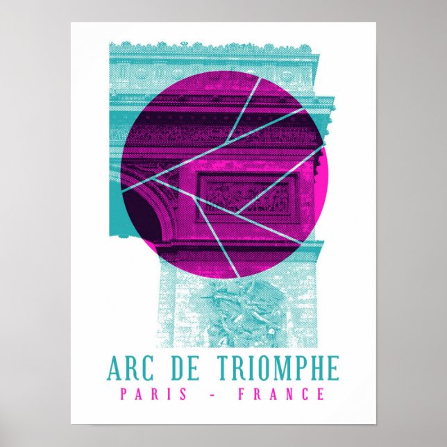 Poster Arc De Triomphe Paris França (Frente)