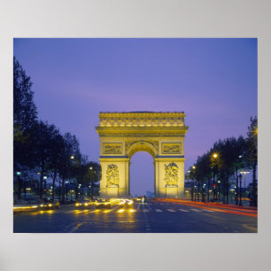 Poster Arc de Triomphe, Paris, França,