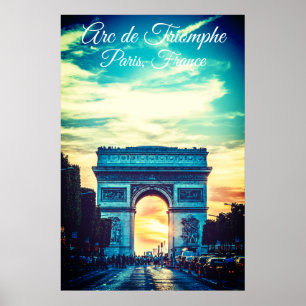 Poster Arc de Triomphe Vivid