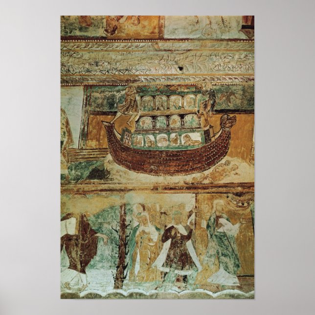 Poster Arca de Noé durante a inundação, c.1100 (Frente)