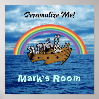 Póster Arca e arco-íris de Noah