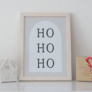 Poster Arca Modern Boho   Beige HO HO HO Wall Art Impress