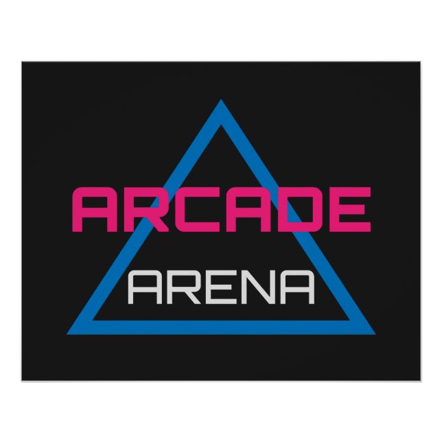 Póster Arcade Arena Gaming Logo (Frente)