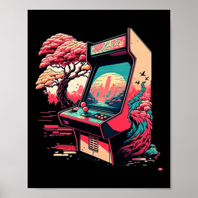 Poster Arcade de Jogo de Vídeo (Frente)