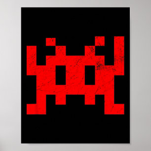 Poster Arcade retrô do jogo de vídeo dos anos 80