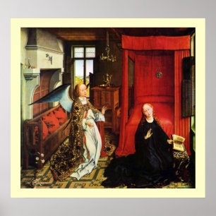 Poster Arcanjo Gabriel do ANJO do AVISO e Virgin