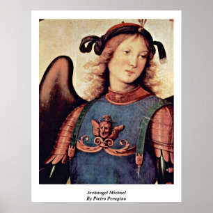 Poster Arcanjo Michael por Pietro Perugino