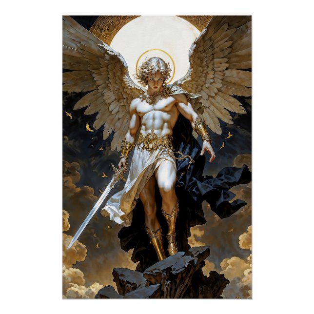 Póster Arcanjo Miguel Campeão do Céu (Frente)