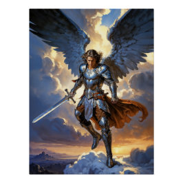 Póster Arcanjo Miguel Poder Celestial