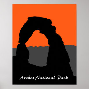 Poster Arch Delicado no Parque Nacional de Arches - Utah,