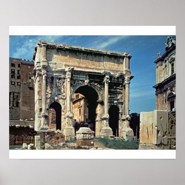 Póster Arch Triunfal de Septimius Severus, dedicado a (Frente)
