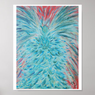 Poster Archangel Haniel energy art poster, 8"x10"